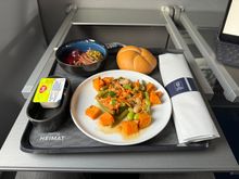 LH veggie meal of sweet potato salad