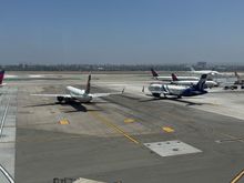 LAX at the Sky Club. Heading to Tampa. 