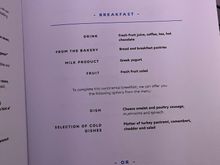 Breakfast Menu