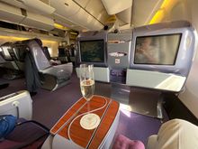 Welcome drink.   Again, no champagne on the tray but when I asked the Piper H appeared promptly.