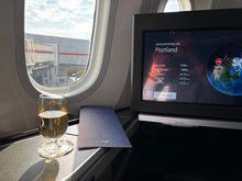 Welcome glass of bubbly!