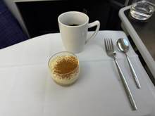 Tiramisu and coffee for dessert