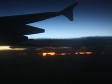 And last daylight over Indian Ocean