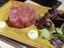 Tuna Tartare, vaguely citrus seasoning gave it the Nevodi caress