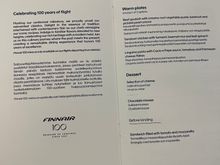 Menu for AY1964 from DXB to HEL