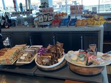 Selection of food at the bar