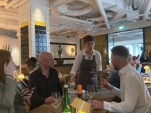The friendly Italian server