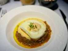 Breakfast - Qatari egg shakshuka - another 10/10 dish, highly recommended over the boring bland omelette, slightly spicy but very tasty