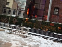 Restaurant terrace view