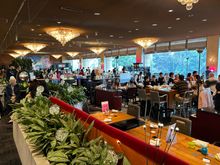 The garden terrace restaurant (one of many, there are more than seven as listed)