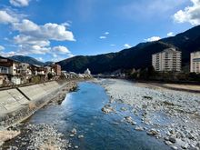Gero Onsen town. Not a particularly attractive town.