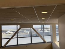 The F-G connector viewed from the escalator down from G to the walkway