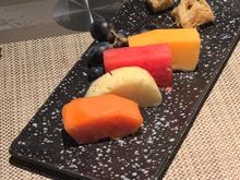 Self made fruit plate from the buffet. 