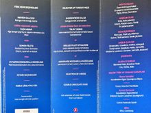 Short haul menu 