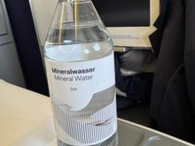 Branded water bottle.