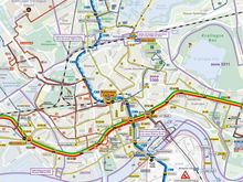 Purple H = Hilton hotel     ..... Orange C = Rotterdam Passenger Cruise Terminal 