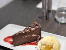 Chocolate toffee mousse.