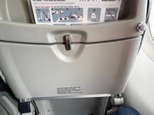 Seat 2F; standard European fit