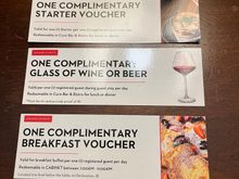 Get yours at the front desk. 