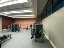 Weight area of gym especially feels like an add on. Wouldn’t take much to spruce it up and add a few more machines. Free weights (not shown) only go up to 50 lbs.