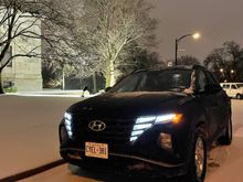 What it looks like at night with the daytime runing lights on (but headlights are not turned on)