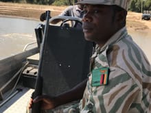 Armed guard who joined us for game drives
