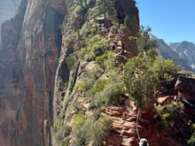 Hike up to Angels Landing, not quite like Half Dome 
