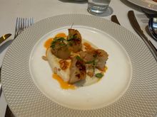 Scallops - pretty tasty and had a nice kick to them