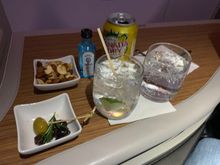Nuts, Olives, G&T, Water