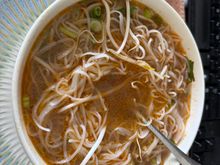 I had pho for dinner as you can see I’m chopstick challenged lol 