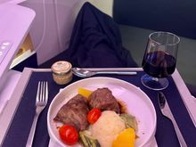 Confit beef brisket and reduction - surprisingly good.