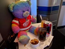 Pre departure drink(s) and nuts