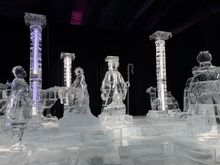 Gaylord Palms - nativity ice sculpture from ICE!