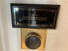 Only proper encoded keycards can now enter the Club Intercontinental Lounge