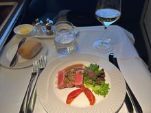 The tuna was nice and tender