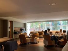 The main sitting area of the club lounge