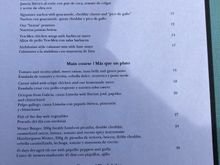Lunch menu