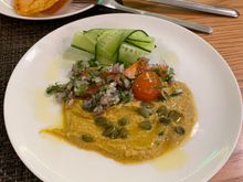 Hummus; it was okay. 