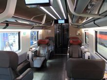 Trenitalia Frecciarossa executive class interior