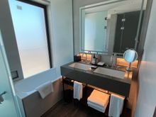 Suite: Master Bath (there’s also a half-bath in the living room) 