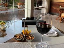 Villa Happy Hour -- Same bad wine as the Executive Lounge, however. 