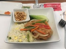 Chicken was cooked well, was above average, silly how they plate the cashews on the side of the plate.