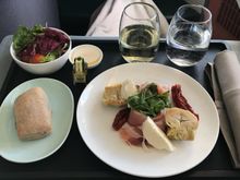 Antipasti tasty, salad average, bread roll dry