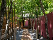 walkway leading out of the villa
