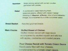 J Dinner Menu JFK-LAX Jan 10 '11