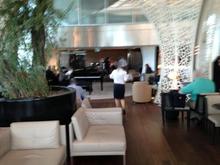 the piano in the new section of the lounge