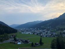 This is what Davos looks like from a balcony of the Intercontinenta