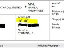 30 minutes later but the arrivel is early