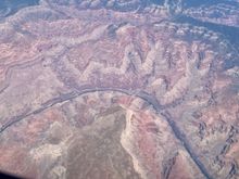 Flying over the Grand Canyon, SEA-PHX.