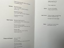 Today's menu.